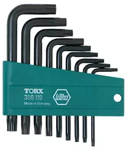 Wiha 36393 9 Piece Security Torx Short Arm L-Key Set - Picture 1 of 1