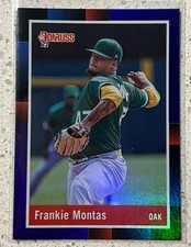 2022 Donruss Baseball Frankie Montas 1988 Retro Parallel #244 Athletics