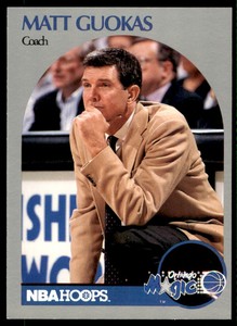 1990-91 NBA Hoops Matt Guokas . Orlando Magic #323