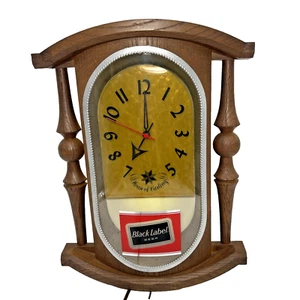 Carling Black Label Beer Vintage Wall Clock with Light 1594 PB - Picture 1 of 11