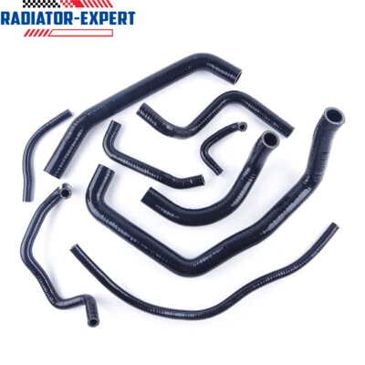 Manguera radiador refrigerante silicona negra para HONDA CBR954RR CBR 954 RR 2002-2003 Foto 1 de 4