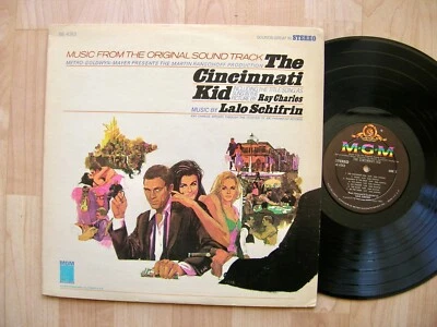 CINCINNATI KID soundtrack Lalo Schifrin / Ray Charles MGM SE 4313  orig 1965 - Image 1 of 3