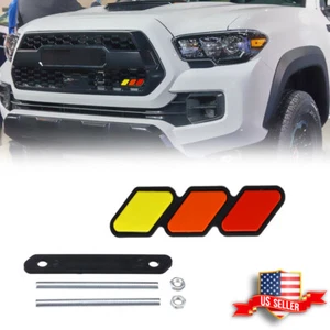 For Toyota Tacoma 4Runner Tundra FJ RAV4 Tri-color 3 Grille Badge EMBLEM EOA - Picture 1 of 12