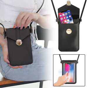 Women Touch Screen Crossbody Cell Phone Bag Wallet Pouch Purse Shoulder Case Red