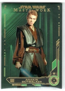 STAR WARS 2019 TOPPS MASTERWORK #12 ANAKIN SKYWALKER GREEN PARALLEL #'D 60/99 - Picture 1 of 2