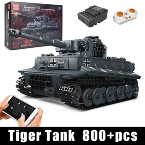 TIGER TANK VEHICULE MILITAIRE BRIQUE CONSTRUCTION TECHNIC MODELE 20014 800PCS - Imagen 1 de 6