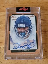 2021 Leaf Art of Sport Bronze #3/30 Jerome Bettis #BA-JB1 Auto HOF Autograph