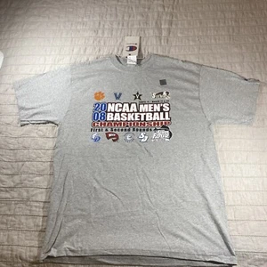 Camisa de Campeonato de Baloncesto NCAA 2008 para Hombres 1ª y 2ª Ronda Talla XL Nueva con Etiquetas - Imagen 1 de 5