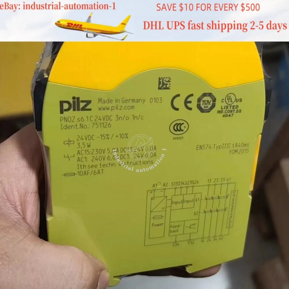 Relé de seguridad PILZ PNOZ s6.1 751126 nuevo 1 pieza Foto 1 de 1