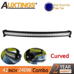 240W 40inch LED Light Bar Combo Beam Curved Work Off road Truck Boat SUV ATV - Imagen 1 de 9