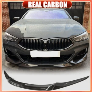 Divisor de labios de parachoques delantero de carbono real para BMW Serie 8 G14 G15 G16 840i 2020-24 - Imagen 1 de 13