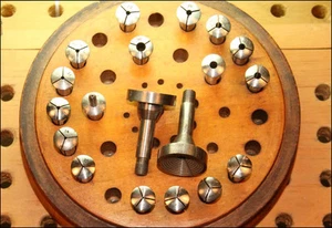 PAULSON GERMANY  WATCHMAKER LATHE COLLETS 8mm WW STANDARD SIZES WITH VARIATIONS - Picture 1 of 2