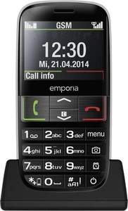 Euphoria Handy V50 USB-C Schwarz Großwahltasten Notruf Funktion Dual Sim B Ware - Bild 1 von 5