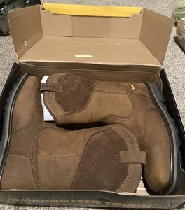 Dewalt Gaucho Shoes For Crews Composite Toe Leather Waterproof Boots Size 11 Men - Picture 1 of 16