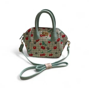 Betsey Johnson Handbag Crossbody Purse Cherry And Bee Pattern Small - Picture 1 of 10