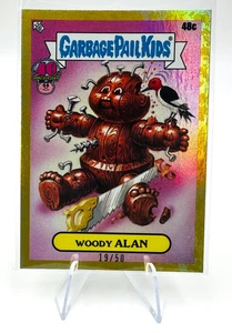 Woody ALAN 48c Gold 19/50 c Name Garbage Pail Kids Worst 40th Anniversary GPK - Picture 1 of 10