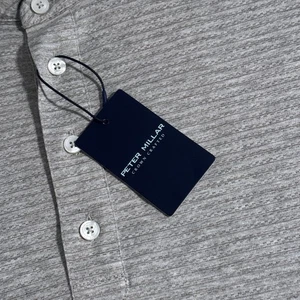 Peter Millar Crown Crafted Men's 2XL Gray Brown Cotton Silk Blend Polo XXL $195 - Picture 1 of 7