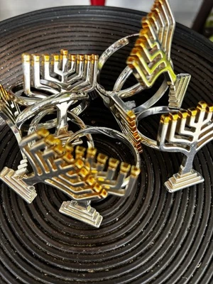 Juego de 7 servilleteros Hanukkah de 2" Foto 1 de 4