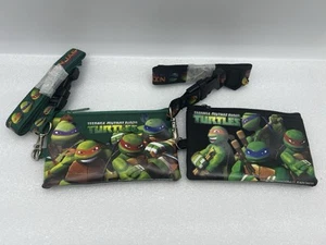 Nickelodeon Ninja Turtles (2er Set) Schlüsselband Ausweis Abzeichen Schlüsselanhänger Halter Geldbörse - Bild 1 von 4