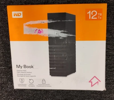 WD My Book 12TB WDBBGB0120HBK External Desktop Hard Drive USB 3.0, OBN, M5 - Image 1 of 3