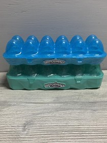 Hatchimals CollEGGtibles Egg Carton Carrying Case Lot 2 Blue Teal Storage Toy