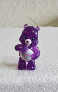 Care Bears Share Bear Series 2 Glitter Edition Collectible Mini Figure Purple 2 - Foto 1 di 5
