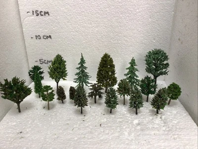 N Scale  20 Model Railway Trees,  Multi Styles Forest , Foliage, Scenery FTA63 - Image 1 of 4