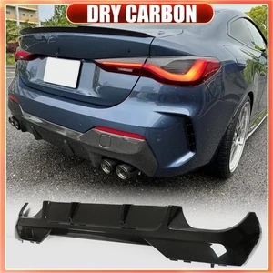 DRY CARBON Rear Bumper Diffuser Lip for BMW G22 G23 430i M440i M-SPORT 2021UP - Picture 1 of 14