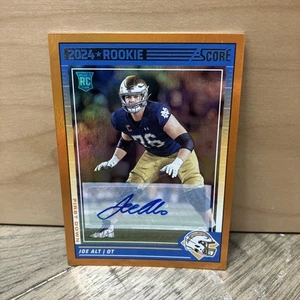 2024 Score - JOE ALT - FIRST DOWN Parallel AUTO  10/10 (RC) - Picture 1 of 6