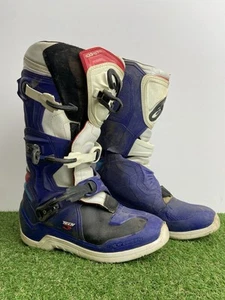 Alpinestars Tech 3 Motocross Boots (UK Size 10) Blue, Red, White see pics - Picture 1 of 9