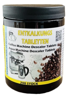 PRONURI 200 Entkalkungstabletten für Kaffeevollautomaten Bosch Jura Melitta Siemens Ninj