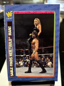 1997 WWF Magazine Card #76 SABLE FINDS HER WILD MAN MARC MERO - Bild 1 von 11