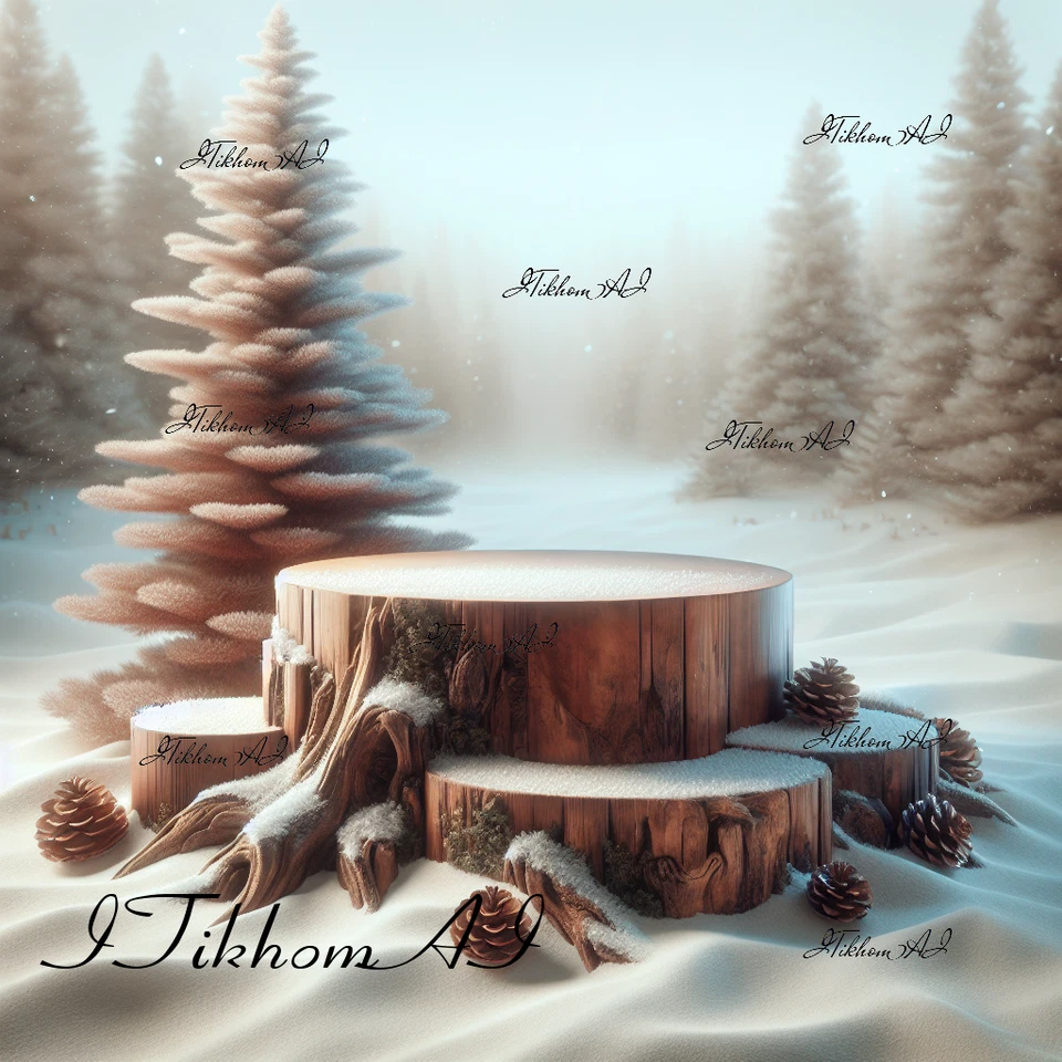 Podio de imágenes de arte digital para demostraciones de productos fondo de naturaleza escritorio Foto 1 de 1