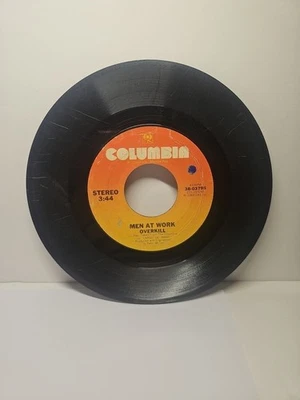 Men At Work 7" 45rpm Overkill / Till The Money Runs Out Vinyl Record - Image 1 of 2