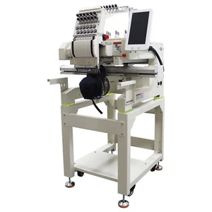 Commercial Automatic Embroidery Machine Movable 110V-220V Single Head 12 Needles - Picture 1 of 24