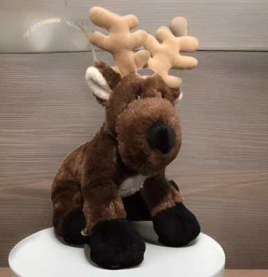 GANZ Webkinz Reindeer Deer Plush Toy HM137 8" Stuffed Animal Holiday No Tag - Image 1 of 4
