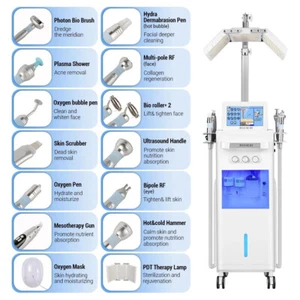 15 in1 Water Hydro Dermabrasion Deep Cleansing With PDT Light Face Machine Hydra - Picture 1 of 10