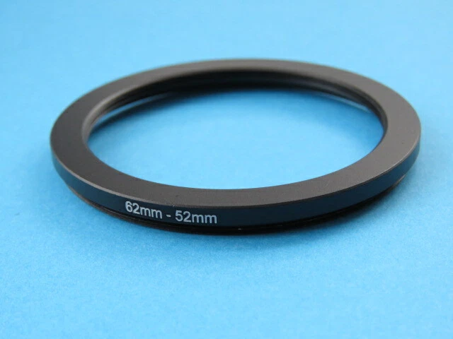 62mm to 52mm Stepping Step Down Ring Camera Lens Filter Adapter Ring 62-52mm - Image 1 of 2