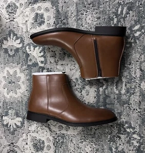 Alfani Liam Side Zip Chelsea Boots Size 7.5 Brown - Picture 1 of 6