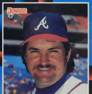 RICK MAHLER ATLANTA BRAVES DONRUSS BASEBALL TRADING CARD #389
