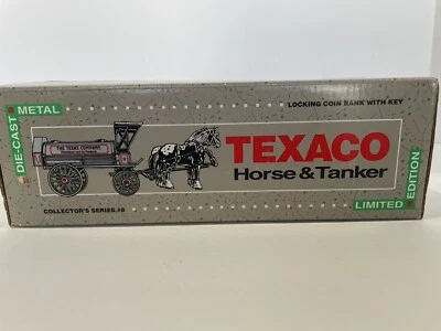 ERTL Texaco Horse & Tanker, Locking Coin Bank With Key Die Cast Series #8 - Image 1 of 4