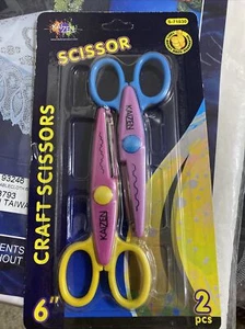 Kaizen Craft 2 Pc Scissors Art Craft Scissors Set for Kids and Students Paper - Picture 1 of 5