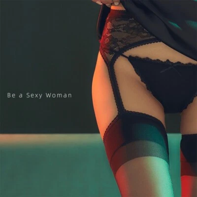 Sheer lady Women Thigh High Stockings Suspender Lace Garter Belts Pantyhose - Image 1 of 4