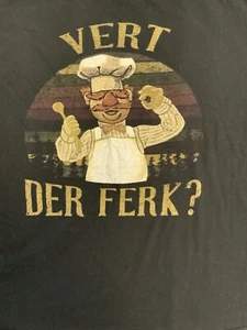 Vert Der Ferk - Swedish Chef Sesame Street Muppets T Shirt Size XXXL,(3XL) - Picture 1 of 5