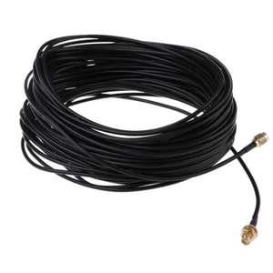 1PC 20m WiFi router antenna extension cable cord RG174 RP-SMA male to fema_KE G - Picture 1 of 8