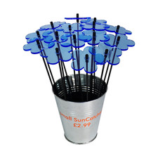 SunCatcher Garden Decor Ornaments Pot of Blossoms Outdoor Decorative Accessory