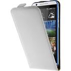 Faux leather cover for HTC Desire 820 Flip Case White +2 Protector