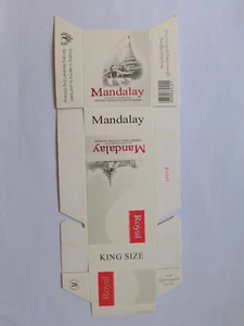 opened empty cigarette soft pack--84 mm-Myanmar-Mandalay - Picture 1 of 1