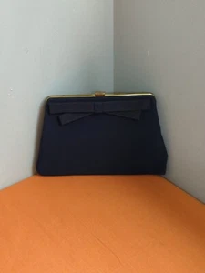 Vintage Harry Levine HL USA Blue Clutch Handbag  - Picture 1 of 12
