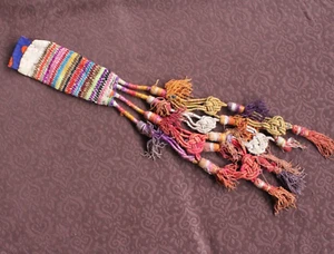Afghan Fabric Tassels, Colorful Boho Ethnic Tribal Tassels, Decorative Tassel #6 - Picture 1 of 9